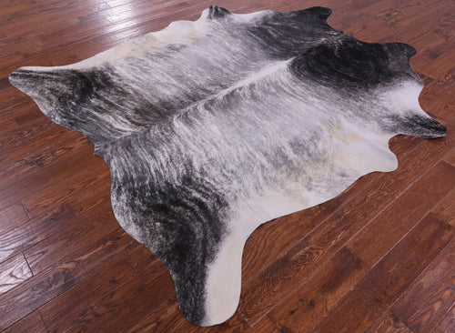 Grey Brindle Natural Cowhide Rug - XX-Large 7' 9