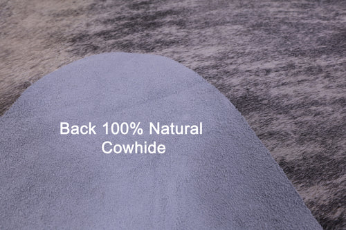 Grey Brindle Natural Cowhide Rug - XX-Large 7' 9