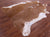 Brown & White Natural Cowhide Rug - XX-Large 7' 4"H x 6' 7"W