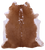 Brown & White Natural Cowhide Rug - XX-Large 7' 4"H x 6' 7"W