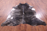 Thumbnail for Grey Brindle Natural Cowhide Rug - XX-Large 7' 10