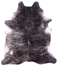 Thumbnail for Grey Brindle Natural Cowhide Rug - XX-Large 7' 10