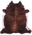 Brindle Natural Cowhide Rug - XX-Large 7' 9"H x 7' 2"W