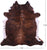 Brindle Natural Cowhide Rug - XX-Large 7' 9"H x 7' 2"W