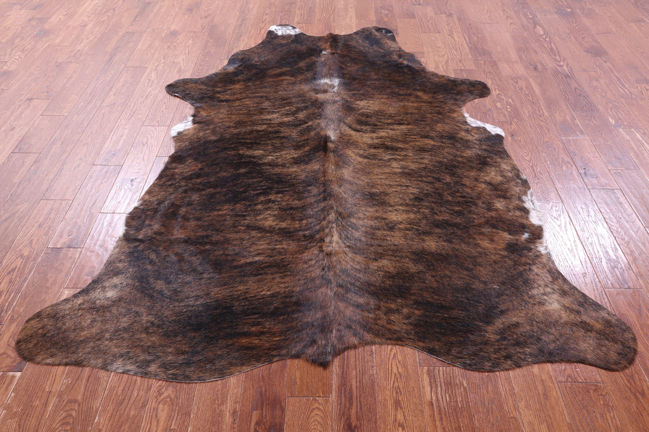 Brindle Natural Brown Cowhide Rug - XX-Large 7' 8"H x 6' 2"W