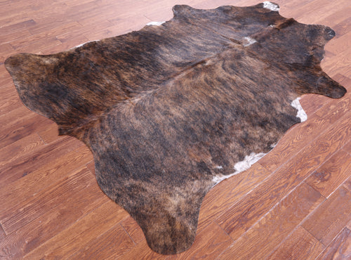 Brindle Natural Brown Cowhide Rug - XX-Large 7' 8