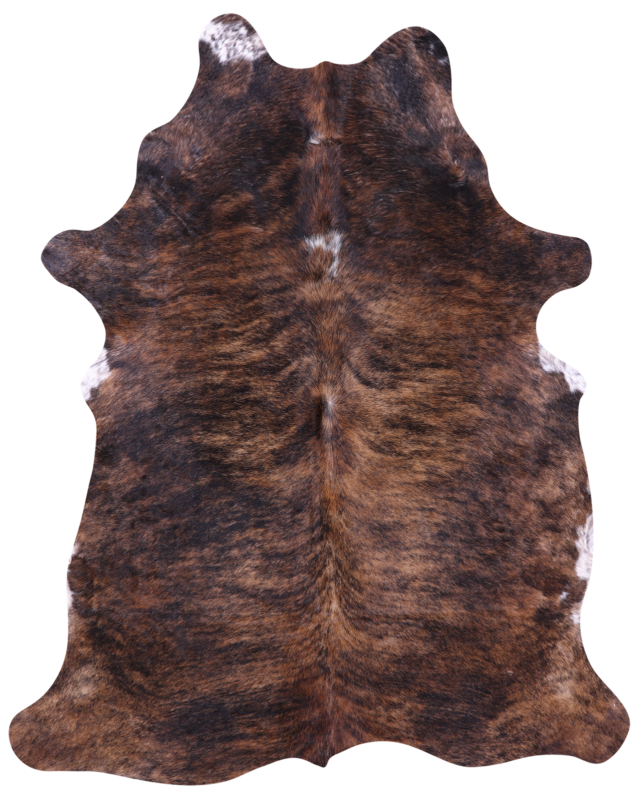 Brindle Natural Brown Cowhide Rug - XX-Large 7' 8"H x 6' 2"W