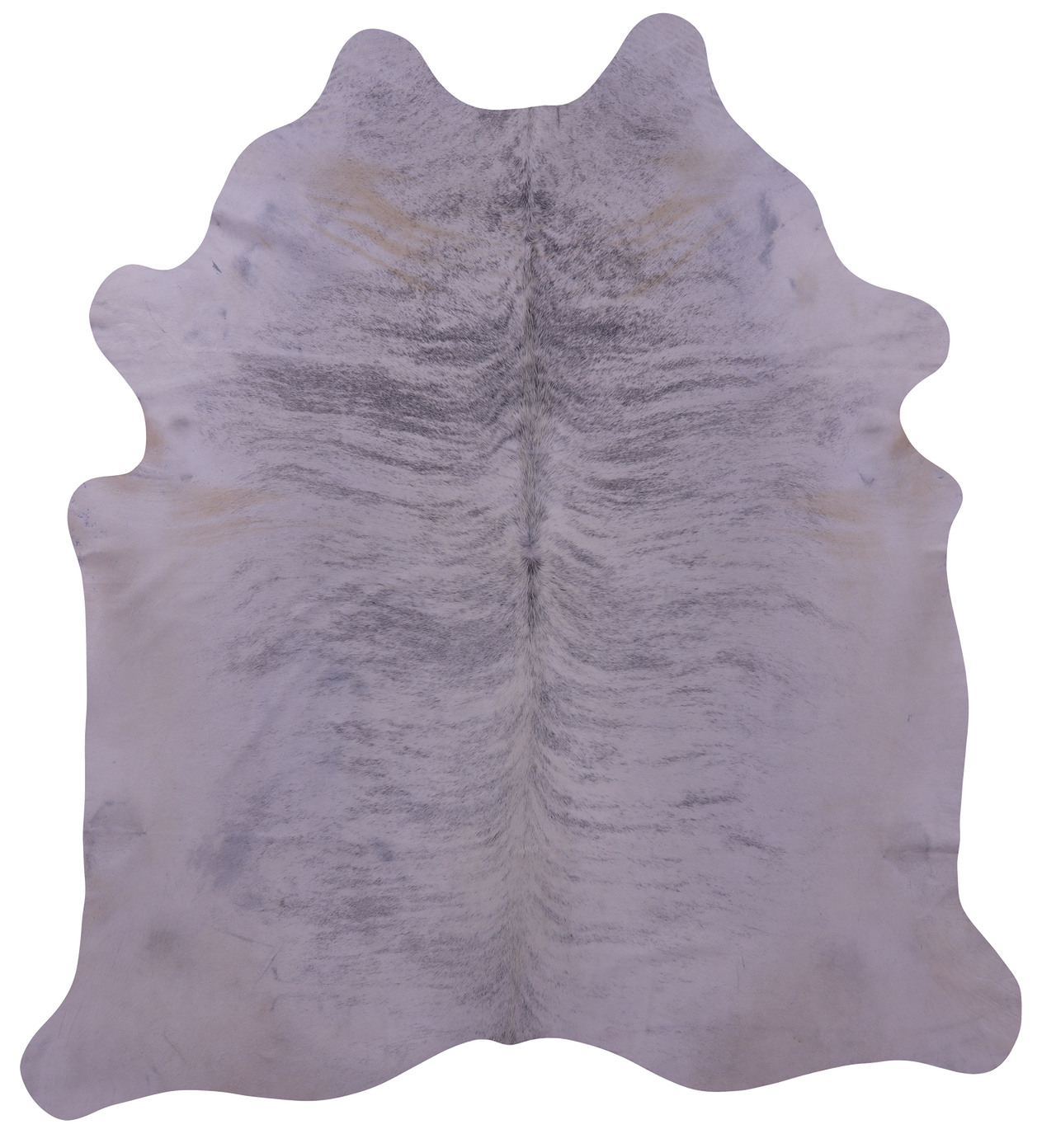 Grey Brindle Natural Cowhide Rug - XX-Large 8' 2"H x 7' 2"W