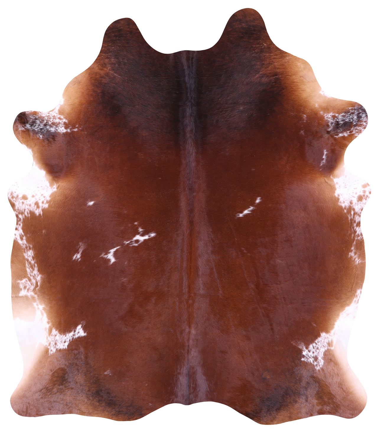Brown Natural Cowhide Rug - XX-Large 7' 5"H x 6' 4"W
