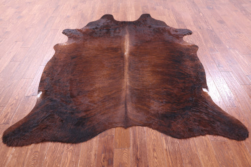 Dark Brindle Natural Cowhide Rug - XX-Large 7' 8