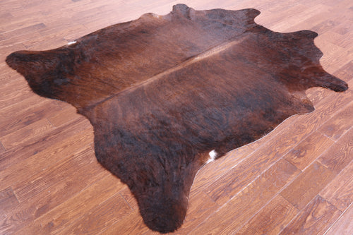 Dark Brindle Natural Cowhide Rug - XX-Large 7' 8