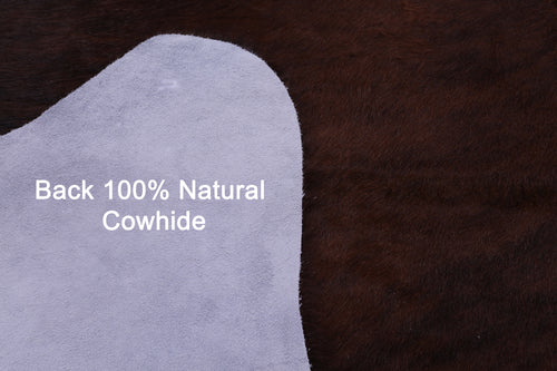 Dark Brindle Natural Cowhide Rug - XX-Large 7' 8
