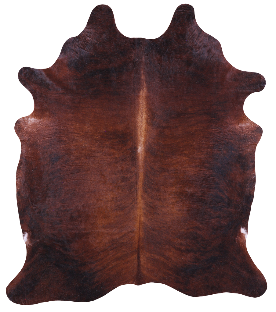 Dark Brindle Natural Cowhide Rug - XX-Large 7' 8"H x 6' 6"W