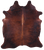 Dark Brindle Natural Cowhide Rug - XX-Large 7' 8"H x 6' 6"W
