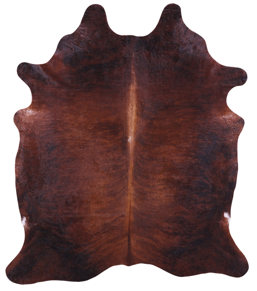 Dark Brindle Natural Cowhide Rug - XX-Large 7' 8"H x 6' 6"W