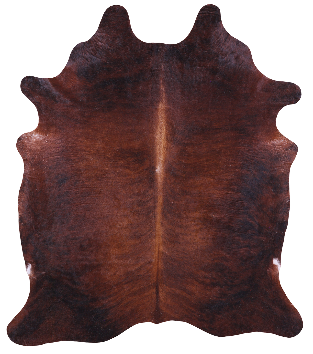 Dark Brindle Natural Cowhide Rug - XX-Large 7' 8"H x 6' 6"W