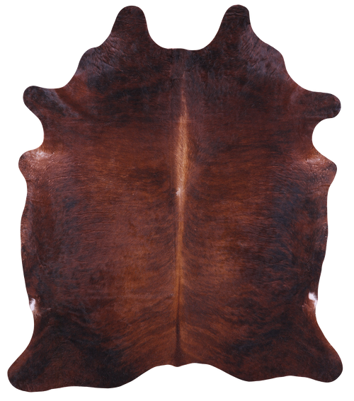 Dark Brindle Natural Cowhide Rug - XX-Large 7' 8