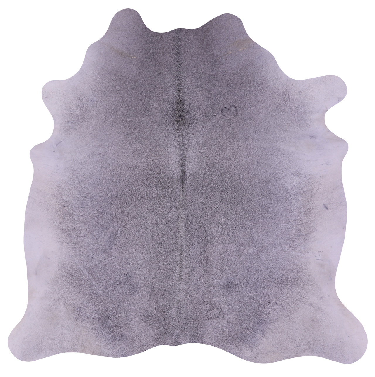 Grey Natural Cowhide Rug - X-Large 6' 8"H x 6' 8"W