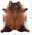 Brown Natural Cowhide Rug - XX-Large 7' 10"H x 7' 3"W