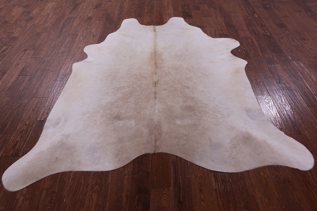 Beige Natural Cowhide Rug - XX-Large 7' 6"H x 6' 7"W