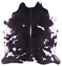 Thumbnail for Black Salt & Pepper Natural Cowhide Rug - XX-Large 8' 1