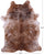 Light Brindle Natural Cowhide Rug - XX-Large 8' 3"H x 6' 4"W