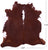 Brown & White Natural Cowhide Rug - X-Large 7' 2"H x 6' 9"W