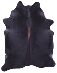 Thumbnail for Black Natural Cowhide Rug - XX-Large 7' 6