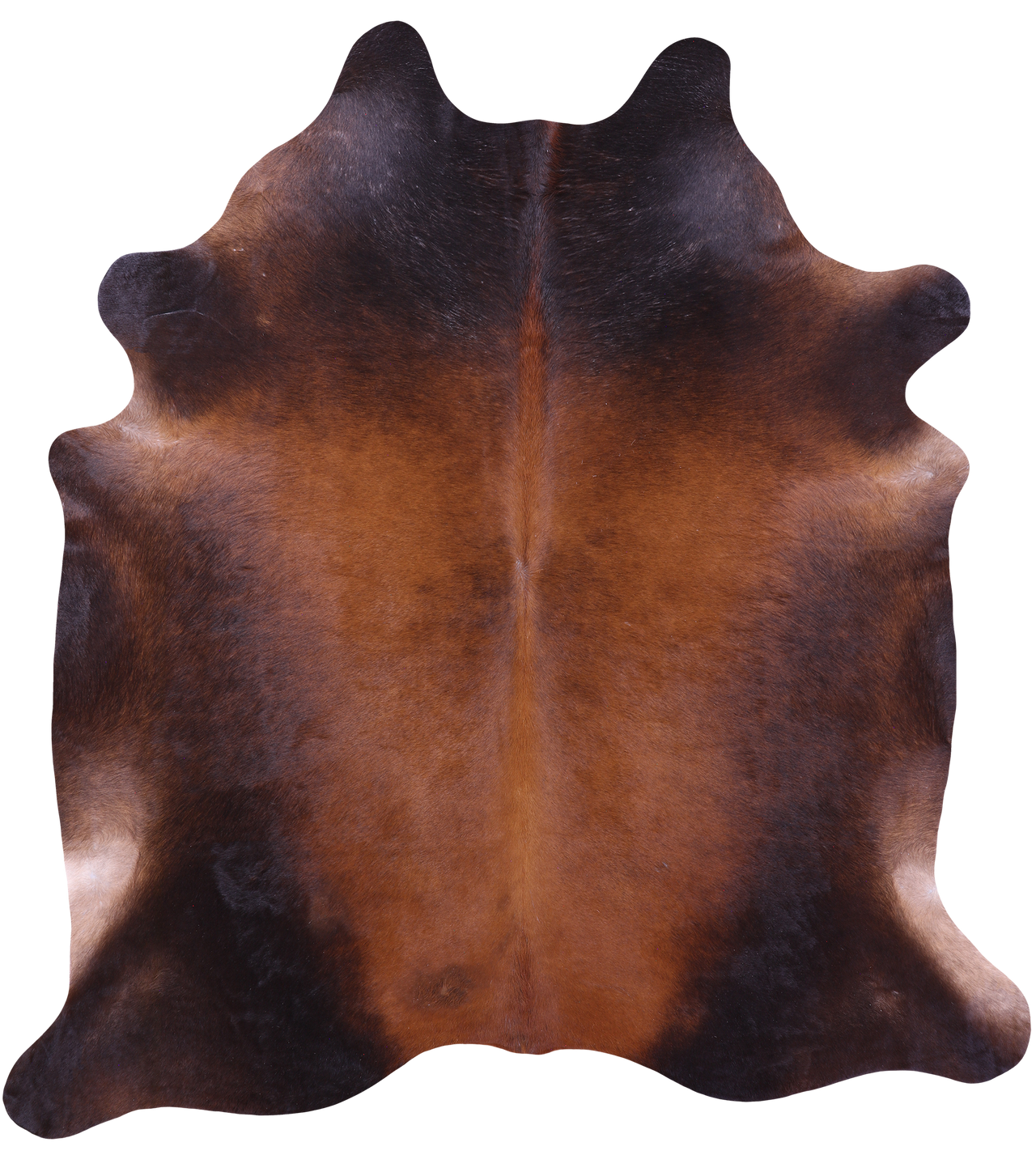 Brown Natural Cowhide Rug - XX-Large 7' 7"H x 6' 9"W
