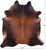 Brown Natural Cowhide Rug - XX-Large 7' 7"H x 6' 9"W