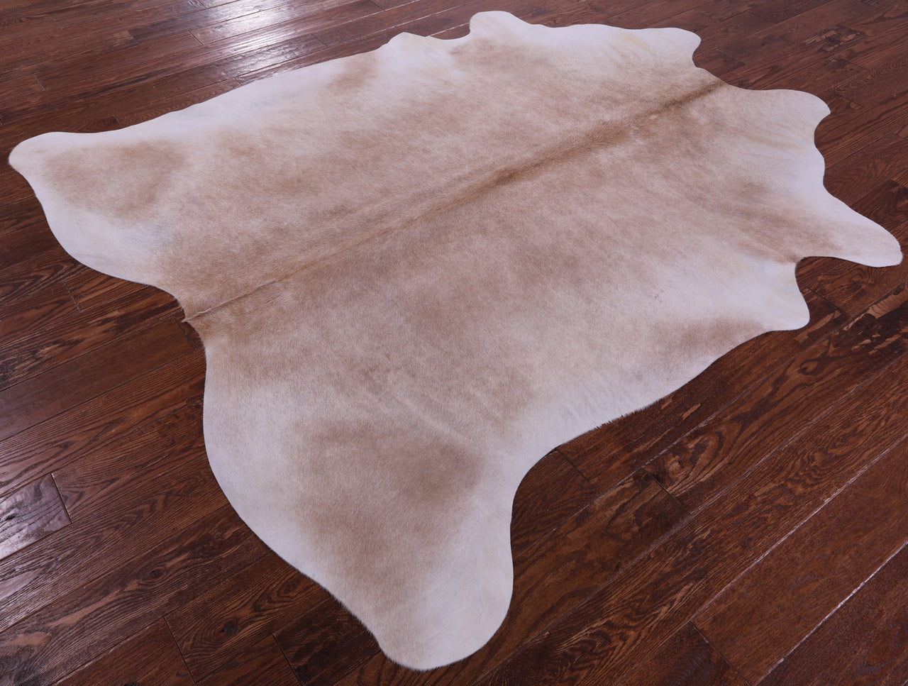 Beige Natural Cowhide Rug - X-Large 7' 0"H x 6' 2"W