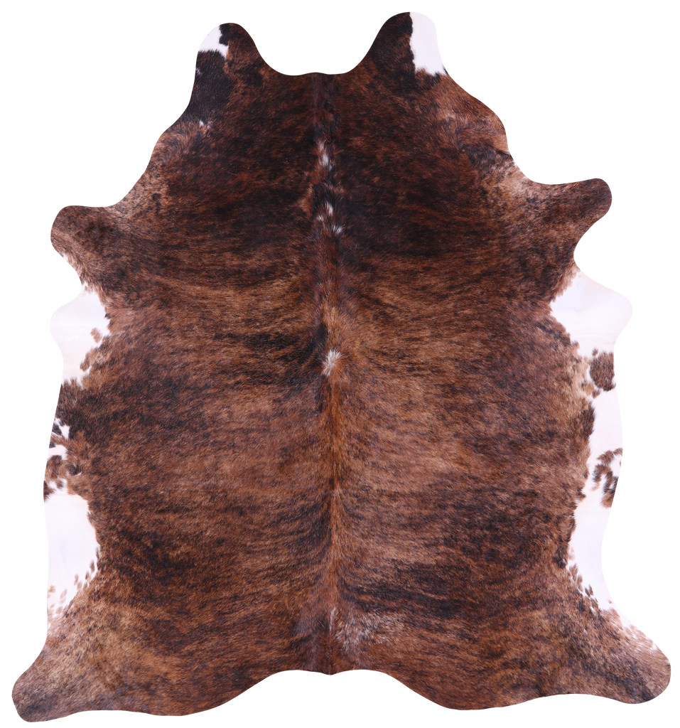 Brindle Natural Brown Cowhide Rug - XX-Large 8' 0"H x 7' 3"W