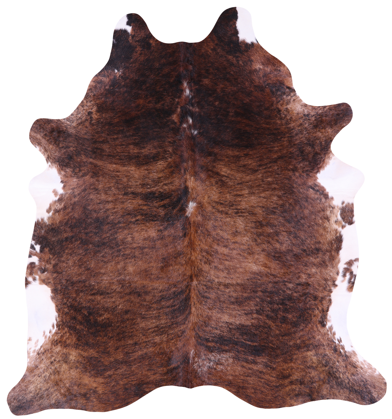 Brindle Natural Brown Cowhide Rug - XX-Large 8' 0"H x 7' 3"W