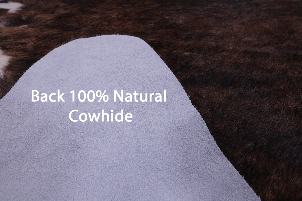 Brindle Natural Brown Cowhide Rug - XX-Large 8' 0"H x 7' 3"W