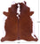 Brown & White Natural Cowhide Rug - XX-Large 7' 6"H x 6' 6"W