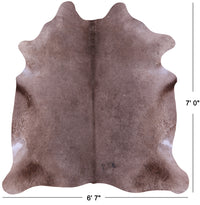 Thumbnail for Champagne Natural Cowhide Rug - X-Large 7' 0