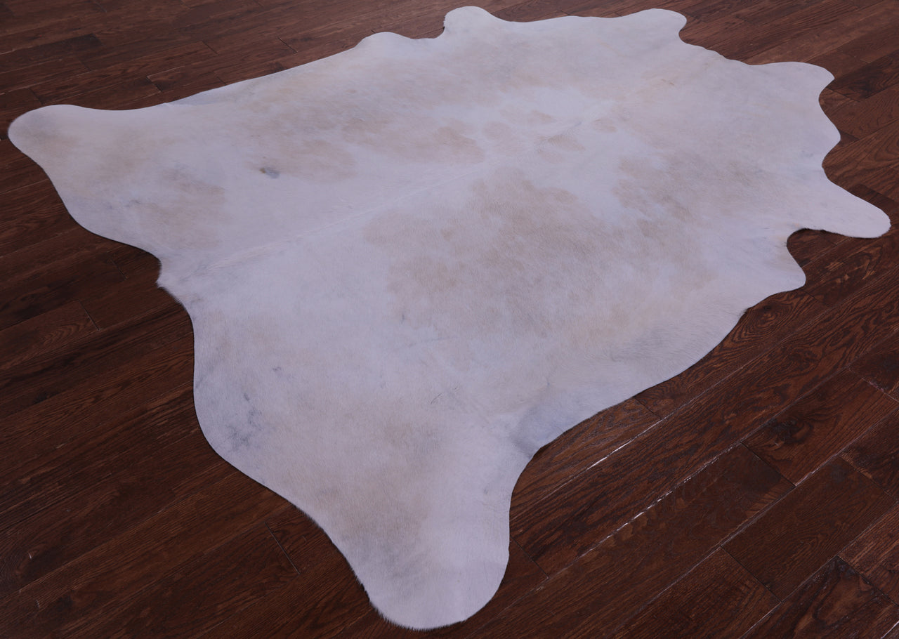 Brown & White Natural Cowhide Rug - XX-Large 7' 5"H x 6' 6"W