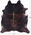 Dark Brown Natural Cowhide Rug - XX-Large 7' 6"H x 6' 7"W