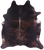 Dark Brown Natural Cowhide Rug - XX-Large 7' 6"H x 6' 7"W