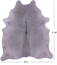 Thumbnail for Grey Natural Cowhide Rug - XX-Large 7' 10