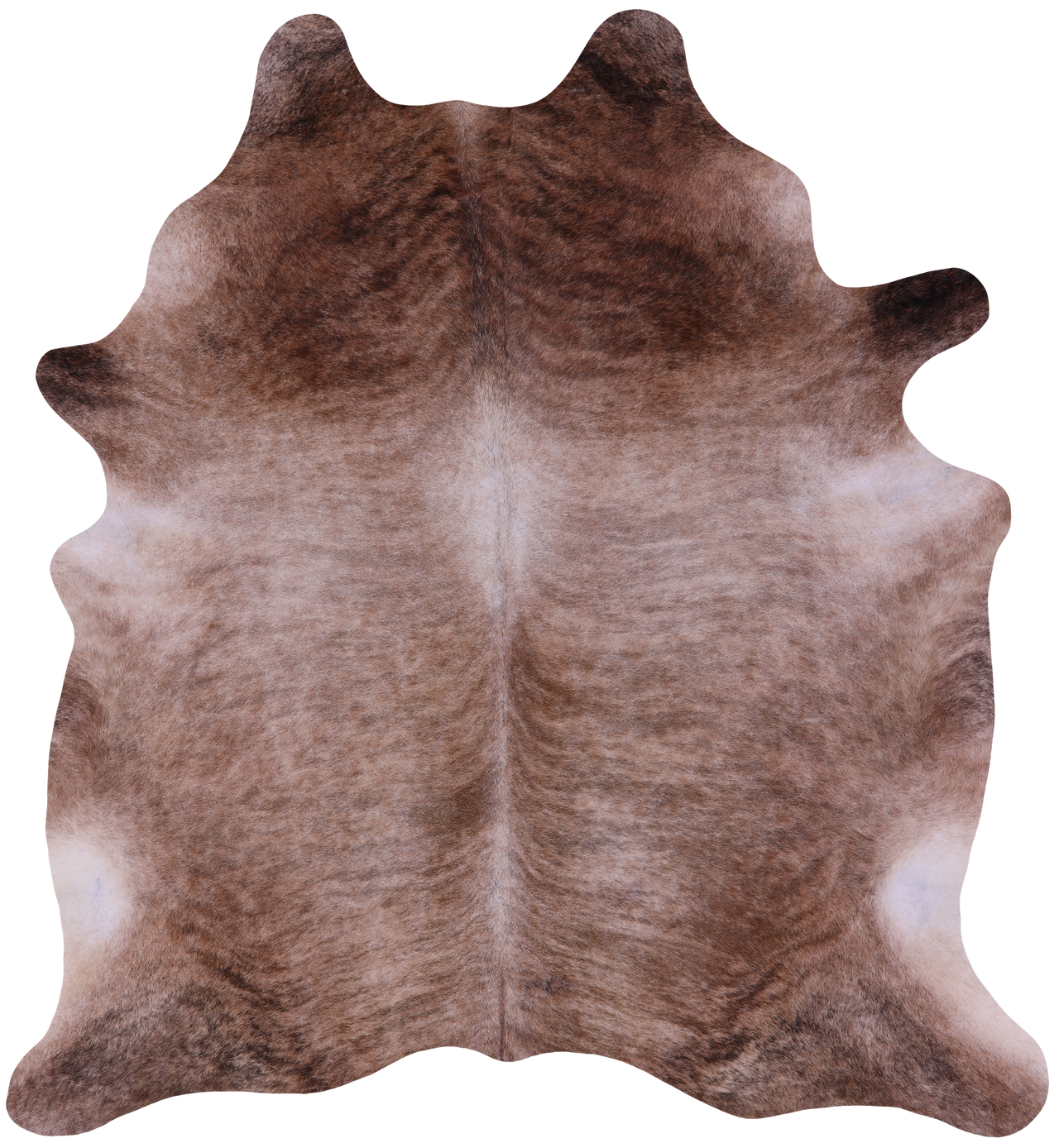 Light Brindle Natural Cowhide Rug - XX-Large 8' 0"H x 7' 3"W
