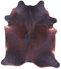 Thumbnail for Dark Brown Natural Cowhide Rug - XX-Large 8' 1