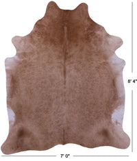 Thumbnail for Light Brown Natural Cowhide Rug - XX-Large 8' 4