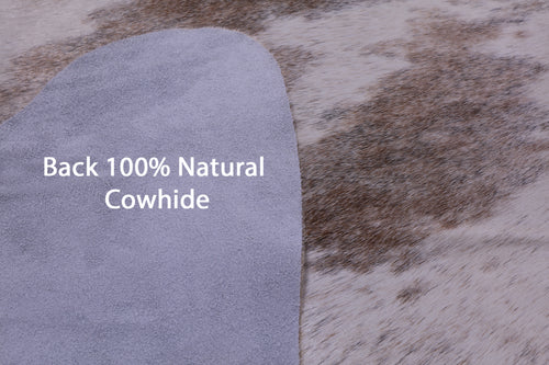 Light Brindle Natural Cowhide Rug - XX-Large 8' 0