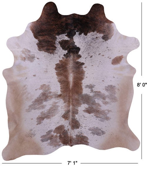 Light Brindle Natural Cowhide Rug - XX-Large 8' 0
