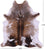 Brown Salt & Pepper Natural Cowhide Rug - XX-Large 7' 6"H x 6' 9"W