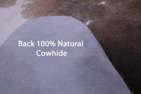 Thumbnail for Brown Salt & Pepper Natural Cowhide Rug - XX-Large 7' 6