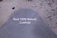 Thumbnail for Black Salt & Pepper Natural Cowhide Rug - XX-Large 8' 2