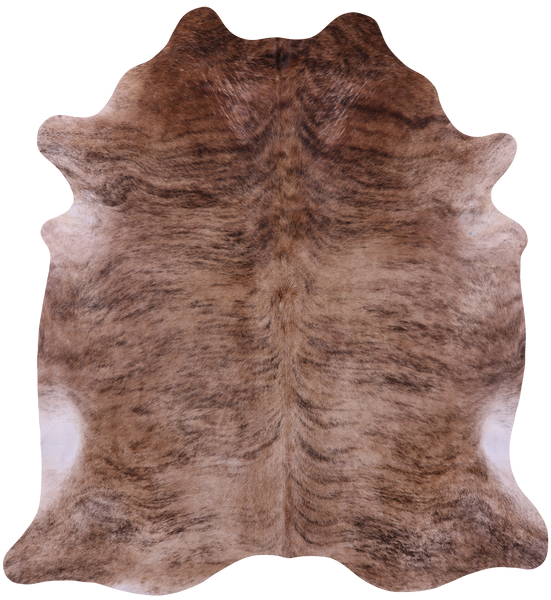 Light Brindle Natural Cowhide Rug - XX-Large 7' 9"H x 7' 0"W