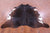 Dark Brown Natural Cowhide Rug - XX-Large 7' 9"H x 7' 0"W